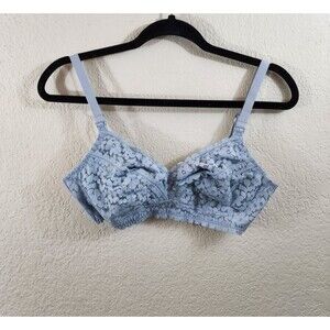 Elegant Lace Bra in Light Blue
